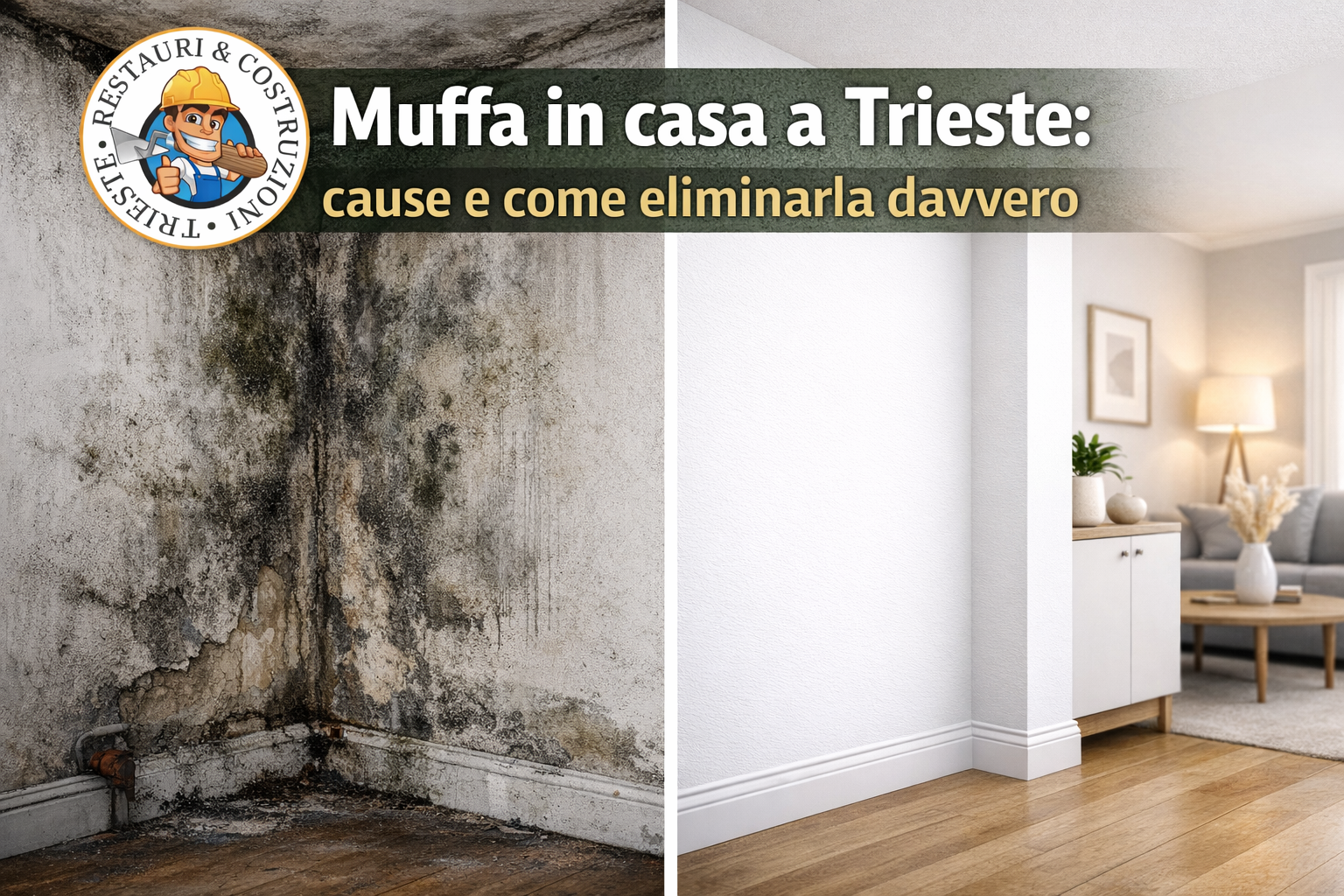 Una guida pratica per capire perché si forma la muffa, come trattarla correttamente e come evitare che ritorni.