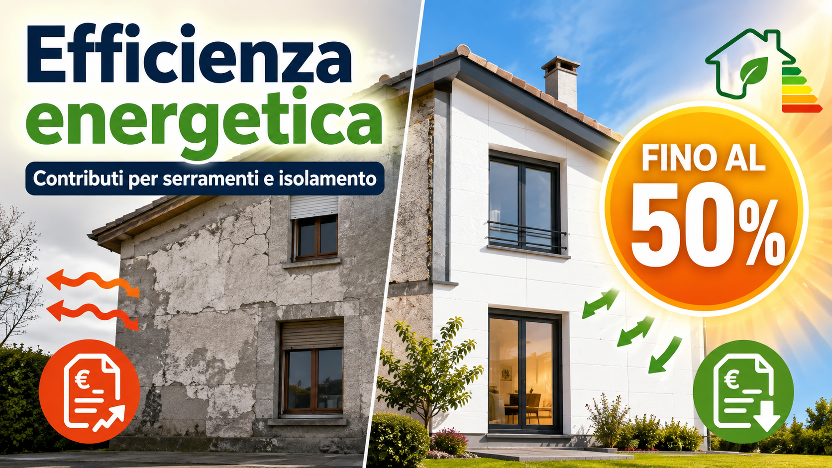 FVG, 30 milioni per l’efficienza energetica: contributi fino al 50% per serramenti e isolamento